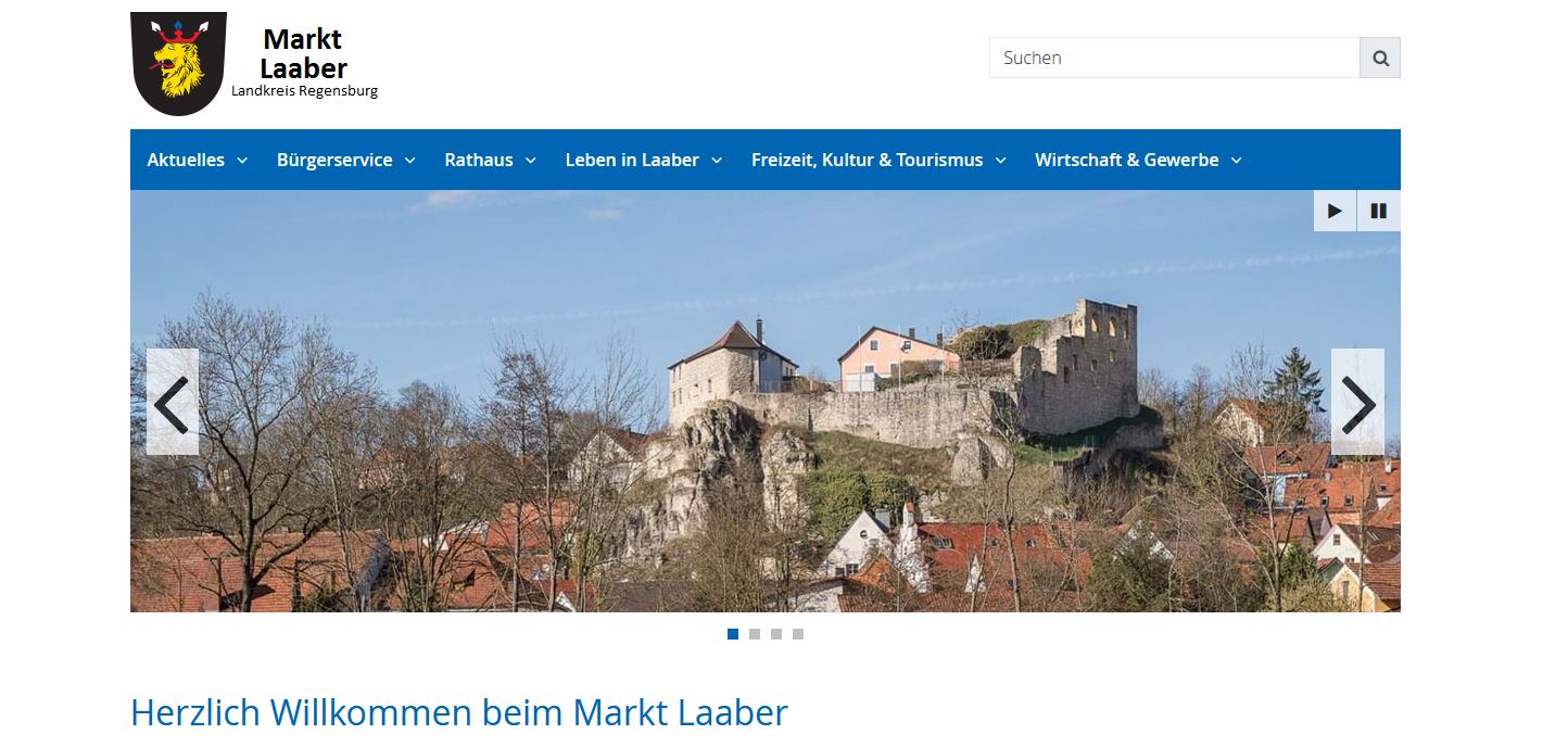 Website Markt Laaber